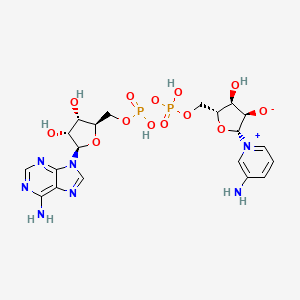 molecular formula C20H27N7O13P2 B1225785 3-Aminopyridine adenine dinucleotide CAS No. 21106-96-7