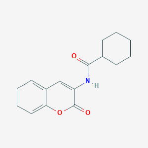N-(2-oxo-1-benzopyran-3-yl)cyclohexanecarboxamide