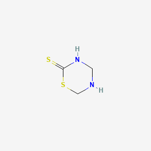 molecular formula C3H6N2S2 B1225824 Tetrahydrothiadiazine-2-thione CAS No. 6995-80-8