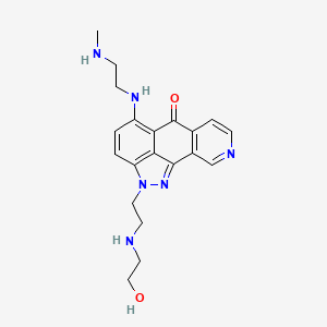 molecular formula C20H24N6O2 B1225825 Nortopixantrone CAS No. 156090-17-4