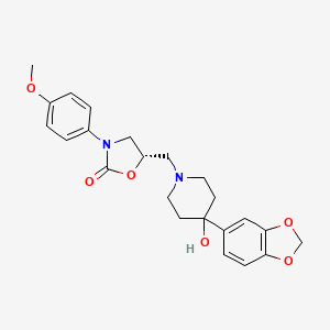 molecular formula C23H26N2O6 B1225826 Panamesine CAS No. 139225-22-2
