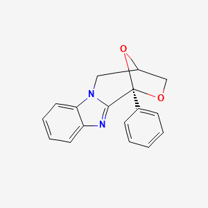 (1R)-4,5-Dihydro-1-phenyl-1,4-epoxy-1H,3H-(1,4)oxazepino(4,3-a)benzimidazole