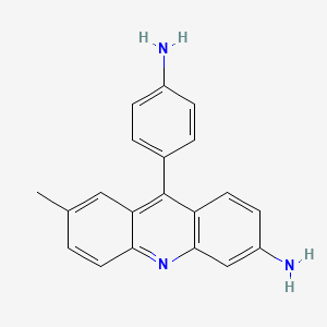 molecular formula C20H17N3 B1225832 9-(4-Aminophenyl)-7-methyl-acridin-3-amine 