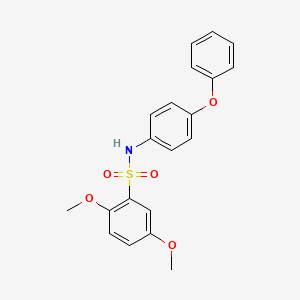 molecular formula C20H19NO5S B1225850 2,5-dimethoxy-N-(4-phenoxyphenyl)benzenesulfonamide 