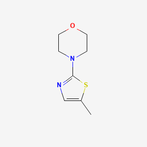 molecular formula C8H12N2OS B12259083 Morpholine, 4-(5-methyl-2-thiazolyl)- CAS No. 1444610-86-9