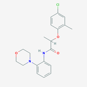 molecular formula C20H23ClN2O3 B1225912 2-(4-chloro-2-methylphenoxy)-N-[2-(4-morpholinyl)phenyl]propanamide 