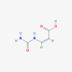 molecular formula C4H6N2O3 B1225923 Ureidoacrylic acid 