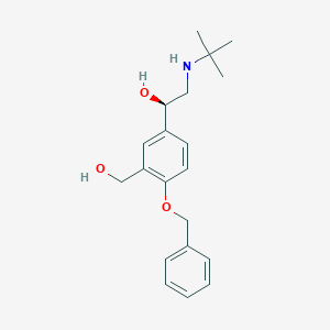 molecular formula C20H27NO3 B122594 4-Benzyl albuterol, (-)- CAS No. 174607-68-2