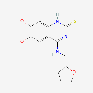 molecular formula C15H19N3O3S B1225943 6,7-dimethoxy-4-(2-oxolanylmethylamino)-1H-quinazoline-2-thione 