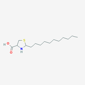 molecular formula C15H29NO2S B1225952 2-undecyl-1,3-thiazolidine-4-carboxylic Acid 