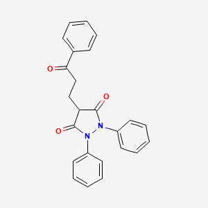 molecular formula C24H20N2O3 B1226018 Benzopyrazone CAS No. 3878-14-6