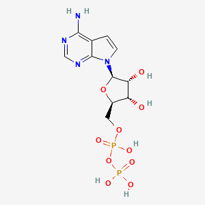 molecular formula C11H16N4O10P2 B1226024 7-脱氮腺苷-5'-二磷酸 CAS No. 21080-53-5