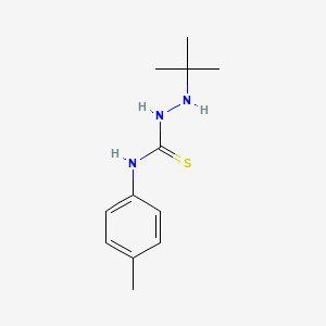 molecular formula C12H19N3S B1226033 1-(Tert-butylamino)-3-(4-methylphenyl)thiourea 
