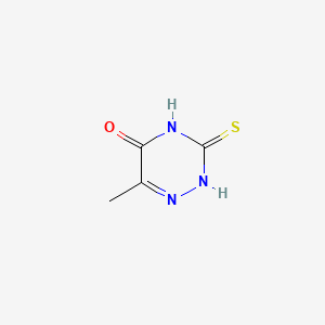 molecular formula C4H5N3OS B1226071 6-氮杂-2-硫胸腺嘧啶 CAS No. 615-76-9