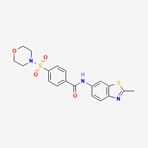 molecular formula C19H19N3O4S2 B1226073 N-(2-methyl-1,3-benzothiazol-6-yl)-4-(4-morpholinylsulfonyl)benzamide 