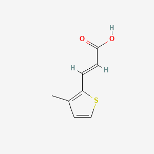 B1226076 3-(3-Methyl-2-thienyl)acrylic acid CAS No. 77741-66-3