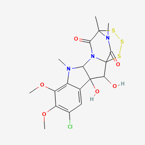 molecular formula C18H20ClN3O6S3 B1226082 孢子霉素 E CAS No. 22327-77-1