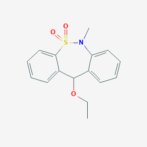B122609 6,11-Dihydro-11-ethoxy-6-methyldibenzo(c,f)(1,2)thiazepine S,S-dioxide CAS No. 155444-02-3
