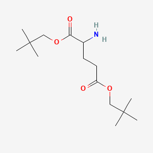 molecular formula C15H29NO4 B1226090 Bis(2,2-dimethylpropyl) 2-aminopentanedioate 