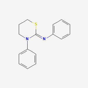molecular formula C16H16N2S B1226098 N,3-diphenyl-1,3-thiazinan-2-imine 