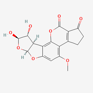 molecular formula C17H14O8 B1226127 Aflatoxin B1 diol CAS No. 50668-79-6