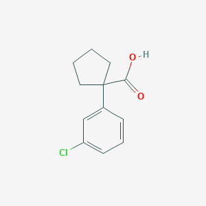 molecular formula C12H13ClO2 B122613 1-(3-氯苯基)环戊烷-1-羧酸 CAS No. 143328-21-6