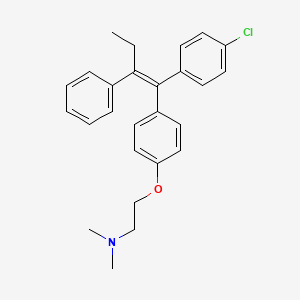 molecular formula C26H28ClNO B1226155 4-Chlorotamoxifen CAS No. 77588-46-6
