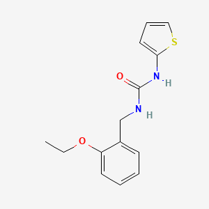 molecular formula C14H16N2O2S B1226162 1-[(2-Ethoxyphenyl)methyl]-3-thiophen-2-ylurea 
