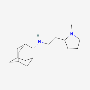 molecular formula C17H30N2 B1226189 N-[2-(1-甲基-2-吡咯烷基)乙基]-2-金刚烷胺 