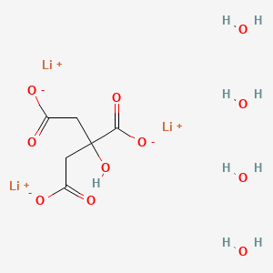 molecular formula C6H13Li3O11 B1226203 Trilithium citrate tetrahydrate CAS No. 6080-58-6