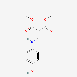 molecular formula C14H17NO5 B1226225 Diethyl 2-((4-hydroxyanilino)methylene)malonate 