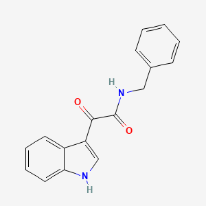 molecular formula C17H14N2O2 B1226231 N-benzyl-2-(1H-indol-3-yl)-2-oxoacetamide CAS No. 55654-71-2