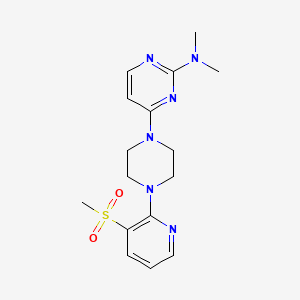 4-[4-(3-methanesulfonylpyridin-2-yl)piperazin-1-yl]-N,N-dimethylpyrimidin-2-amine