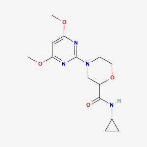 N-cyclopropyl-4-(4,6-dimethoxypyrimidin-2-yl)morpholine-2-carboxamide