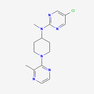 5-chloro-N-methyl-N-[1-(3-methylpyrazin-2-yl)piperidin-4-yl]pyrimidin-2-amine