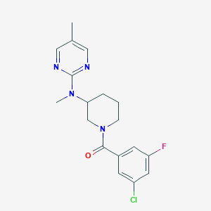 N-[1-(3-chloro-5-fluorobenzoyl)piperidin-3-yl]-N,5-dimethylpyrimidin-2-amine