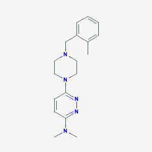 N,N-dimethyl-6-{4-[(2-methylphenyl)methyl]piperazin-1-yl}pyridazin-3-amine