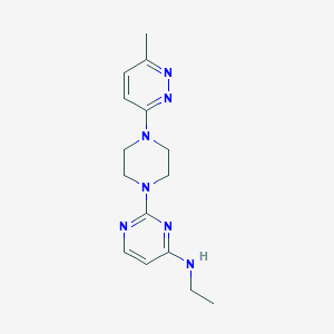 N-ethyl-2-[4-(6-methylpyridazin-3-yl)piperazin-1-yl]pyrimidin-4-amine