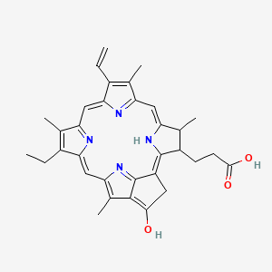 molecular formula C33H34N4O3 B1226242 焦脱镁叶绿素 a 