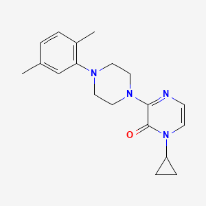 1-Cyclopropyl-3-[4-(2,5-dimethylphenyl)piperazin-1-yl]-1,2-dihydropyrazin-2-one