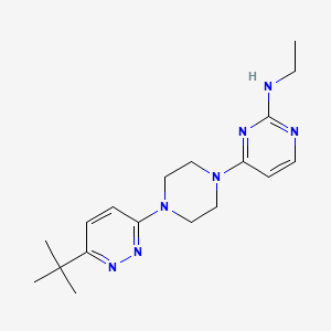 4-[4-(6-tert-butylpyridazin-3-yl)piperazin-1-yl]-N-ethylpyrimidin-2-amine