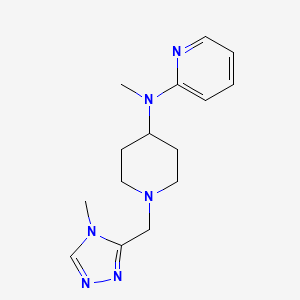 N-methyl-N-{1-[(4-methyl-4H-1,2,4-triazol-3-yl)methyl]piperidin-4-yl}pyridin-2-amine