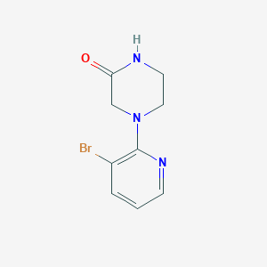 4-(3-Bromopyridin-2-yl)piperazin-2-one