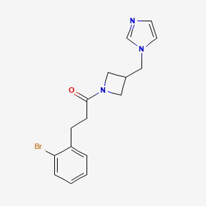 3-(2-bromophenyl)-1-{3-[(1H-imidazol-1-yl)methyl]azetidin-1-yl}propan-1-one