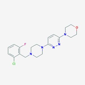 4-(6-{4-[(2-Chloro-6-fluorophenyl)methyl]piperazin-1-yl}pyridazin-3-yl)morpholine