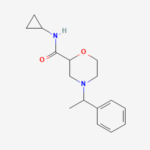 N-cyclopropyl-4-(1-phenylethyl)morpholine-2-carboxamide