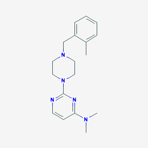 N,N-dimethyl-2-{4-[(2-methylphenyl)methyl]piperazin-1-yl}pyrimidin-4-amine