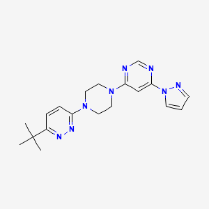 4-[4-(6-tert-butylpyridazin-3-yl)piperazin-1-yl]-6-(1H-pyrazol-1-yl)pyrimidine