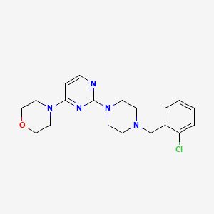 4-(2-{4-[(2-Chlorophenyl)methyl]piperazin-1-yl}pyrimidin-4-yl)morpholine