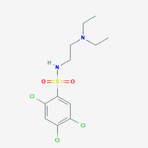 2,4,5-trichloro-N-[2-(diethylamino)ethyl]benzene-1-sulfonamide